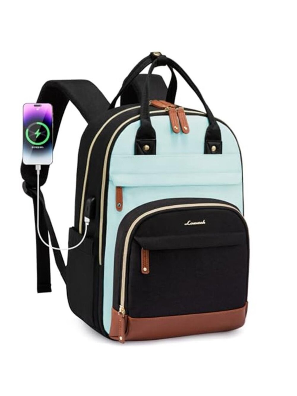 Women's Laptop Backpack with USB Port Design, 15.6 inch